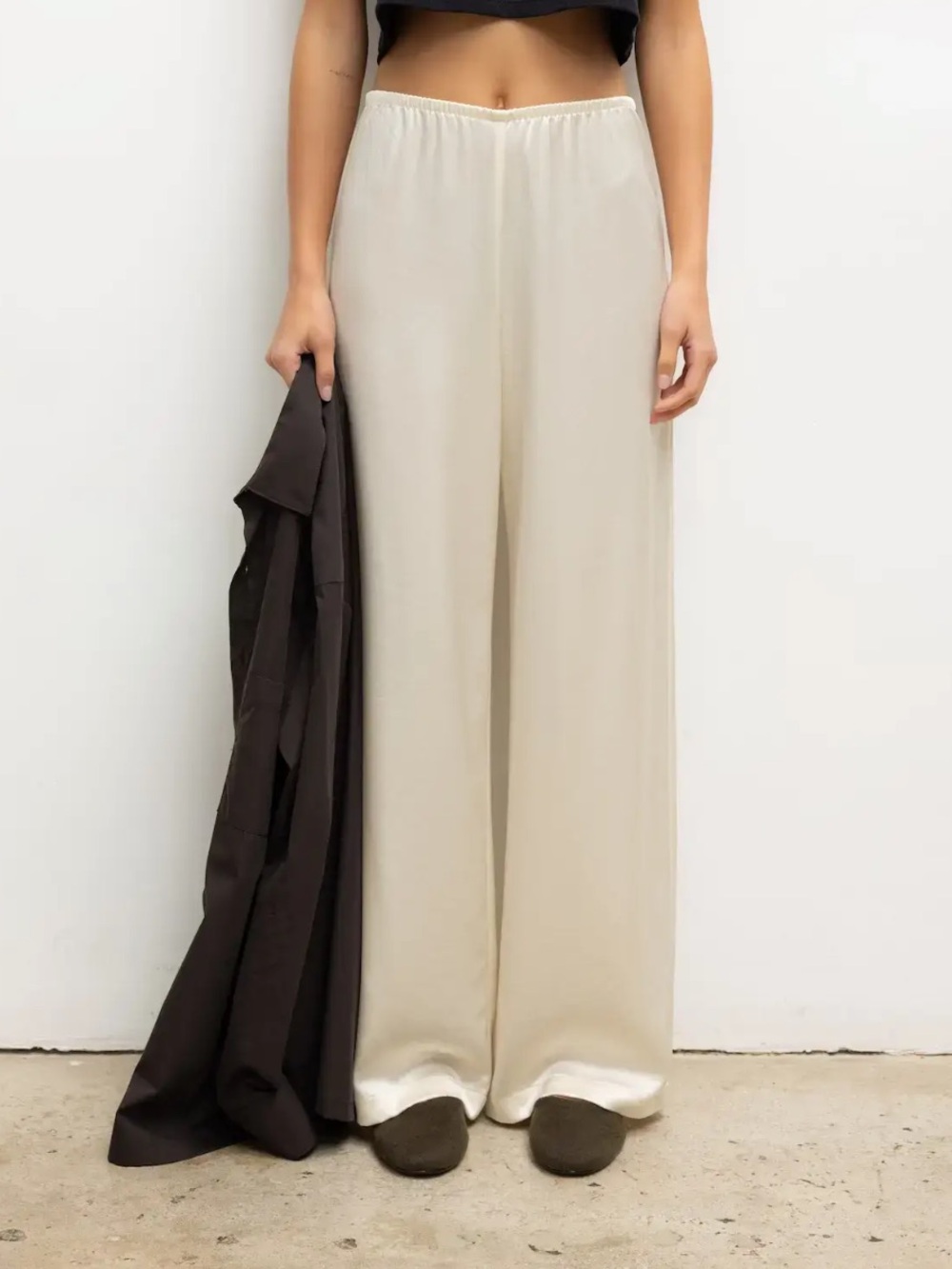 Brand new Leset Barb Wide Leg Pant in Creme